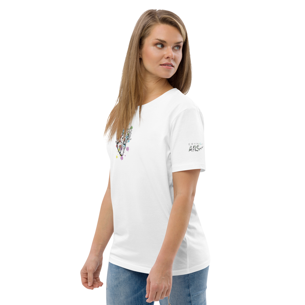 Color Heart T-Shirt (White) - By Gretel Martinelli