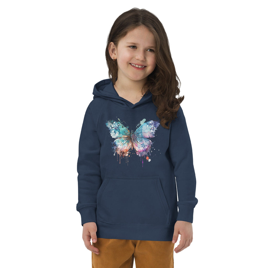 Colorful Butterfly - Kids Eco-Hoodie