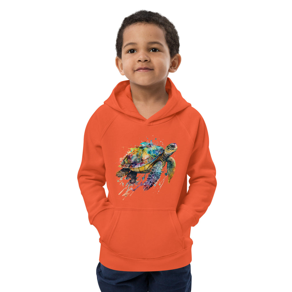 Colorful Turtle - Kids Eco-Hoodie