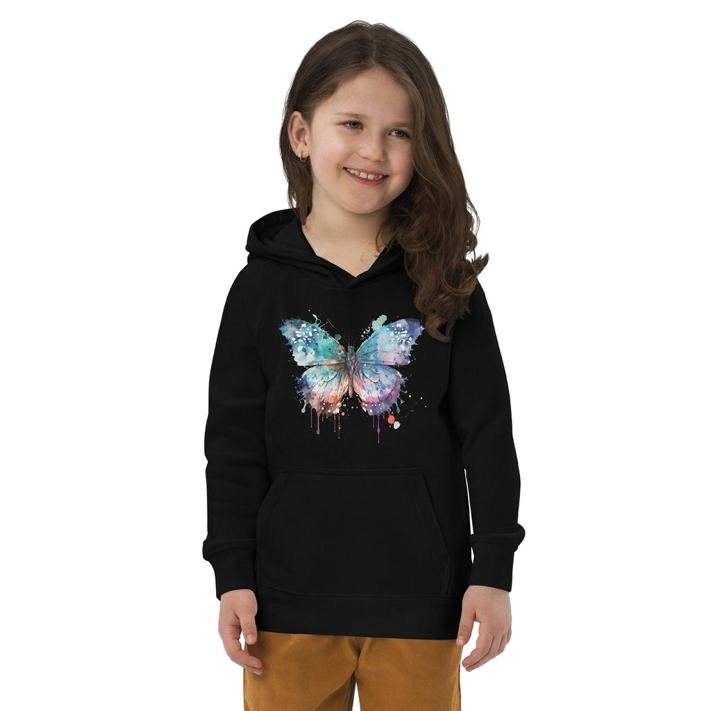 Colorful Butterfly - Kids Eco-Hoodie