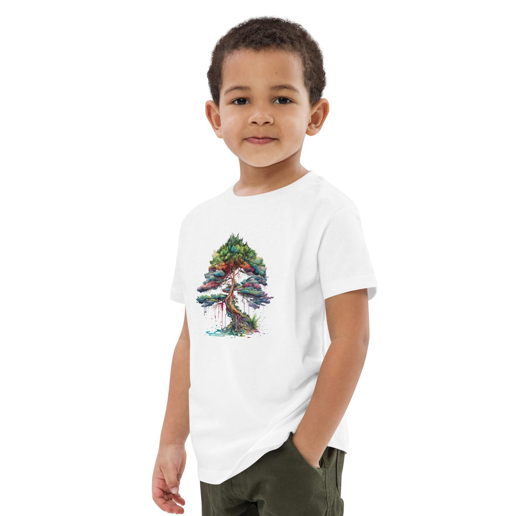 Colorful Cedar Tree - Kids Eco-T-Shirt