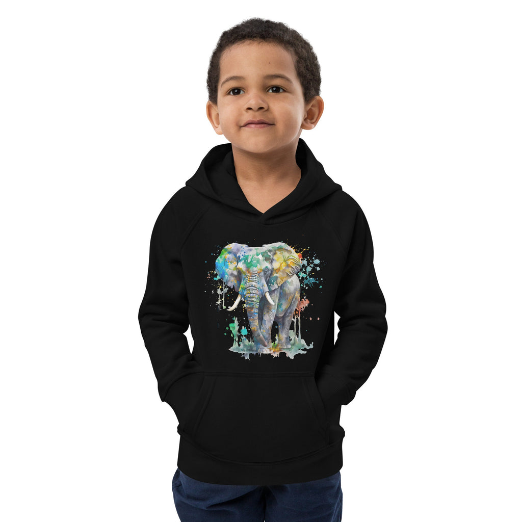 Colorful Elephant - Kids Eco-Hoodie