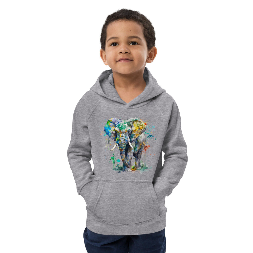 Colorful Elephant - Kids Eco-Hoodie