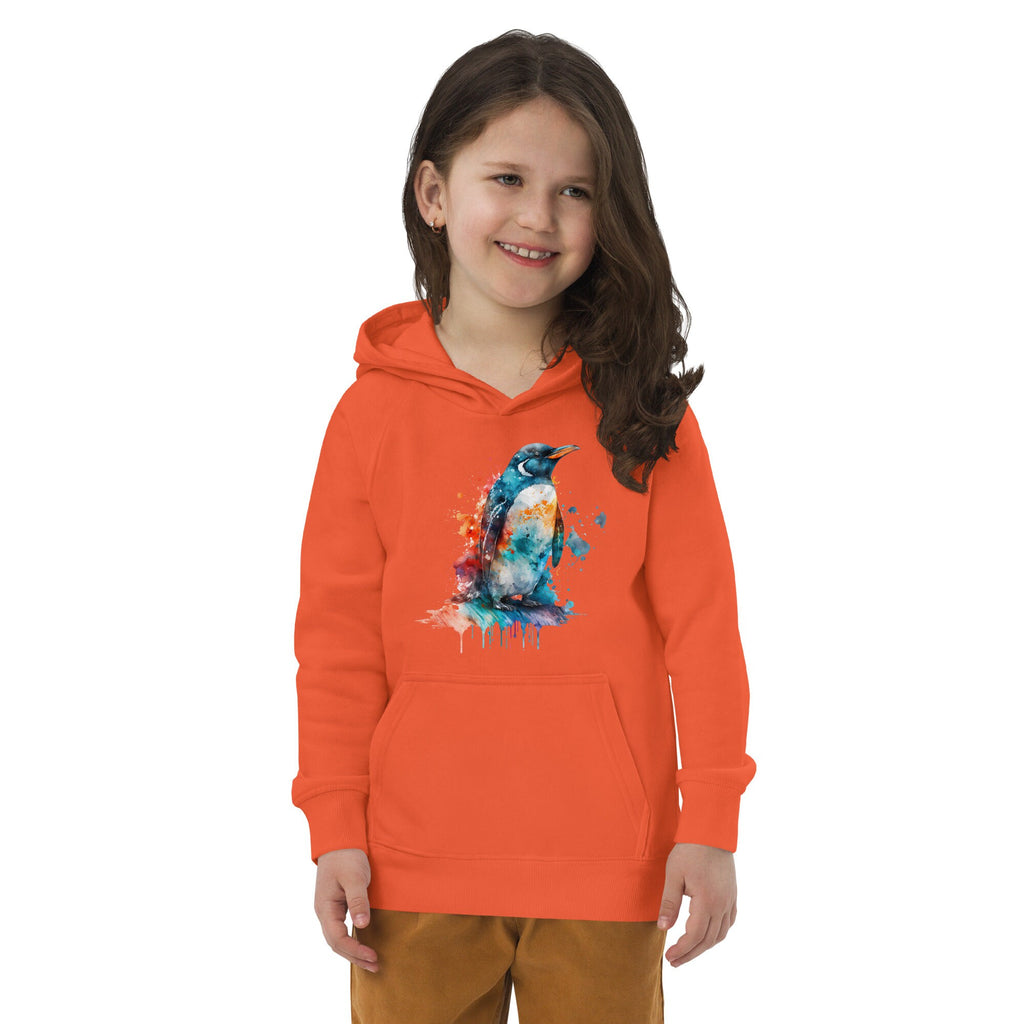 Colorful Penguin - Kids Eco-Hoodie