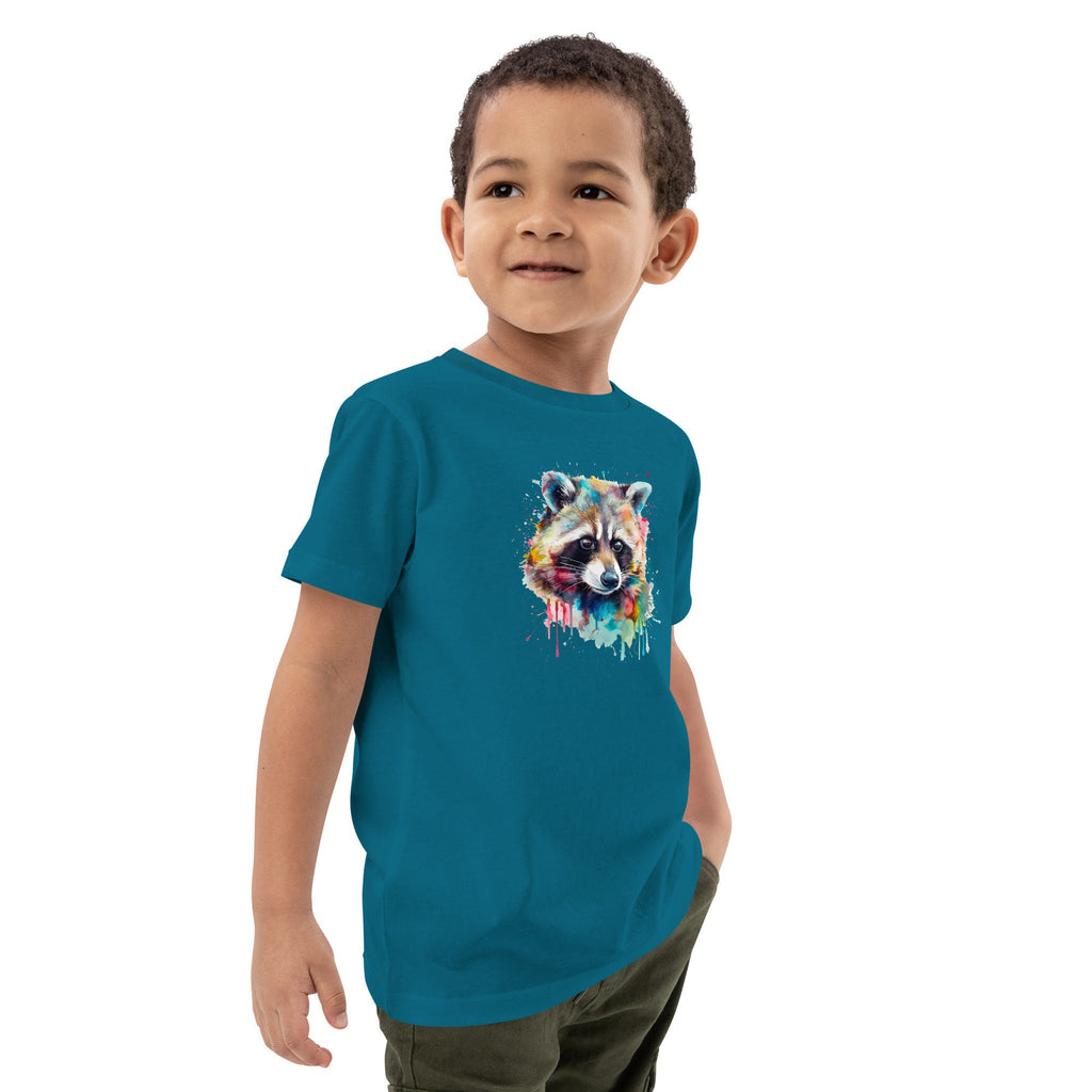 Colorful Raccoon - Kids Eco-T-Shirt