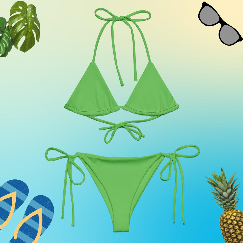 Recycled Bikini - Lime Green
