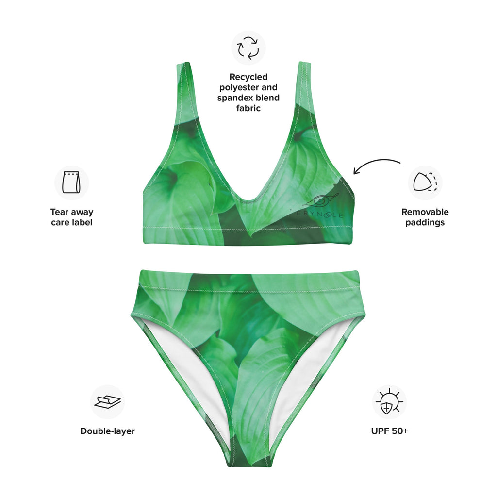 Recycled High-Waisted Bikini - Sport Bikini – Leafy